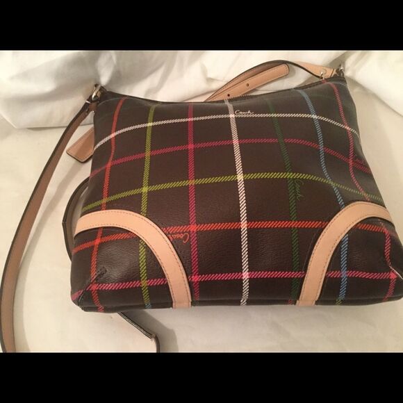 Coach Payton Tattersall Multicolor Crossbody - Picture 6 of 10